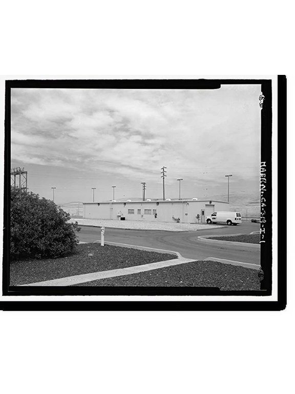 Historic Print, Beale Air Force Base, Perimeter Acquisition Vehicle Entry Phased-Array Warning System, Supply Warehouse, End of Spencer Paul Road, north of Warren Shingle, Marysville vi...18" x 24"