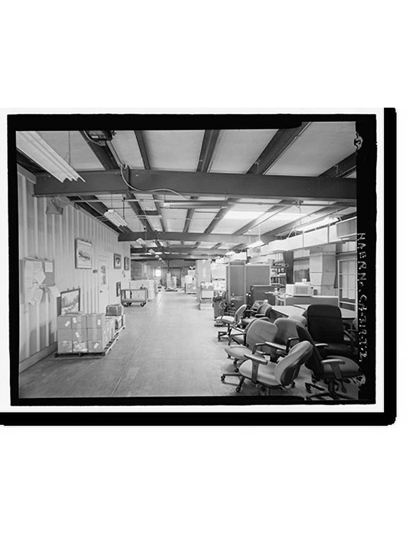 Historic Print, Beale Air Force Base, Perimeter Acquisition Vehicle Entry Phased-Array Warning System, Supply Warehouse, End of Spencer Paul Road, north of Warren Shingle, Marysville vi...18" x 24"