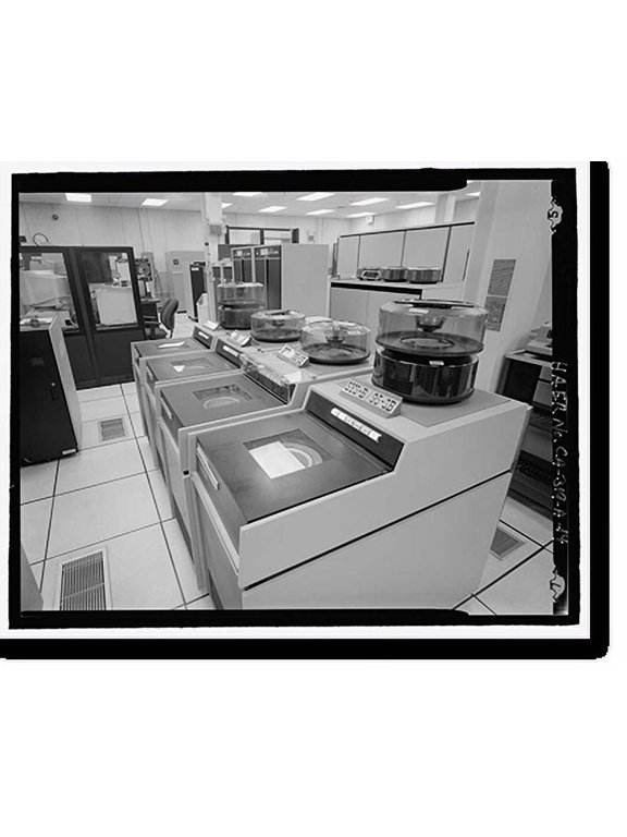 Historic Print, Beale Air Force Base, Perimeter Acquisition Vehicle Entry Phased-Array Warning System, Techinical Equipment Building, End of Spencer Paul Road, north of Warren Shingle, ...18" x 24"