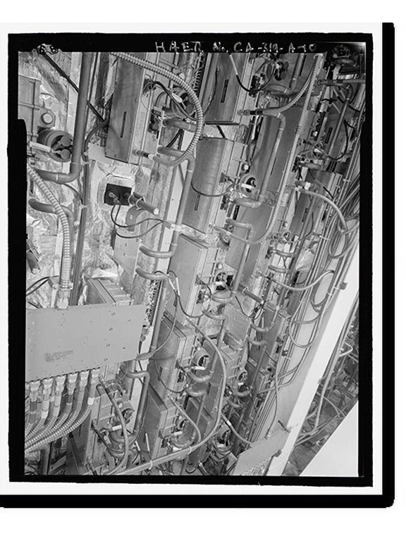 Historic Print, Beale Air Force Base, Perimeter Acquisition Vehicle Entry Phased-Array Warning System, Techinical Equipment Building, End of Spencer Paul Road, north of Warren Shingle, …16" x 20"