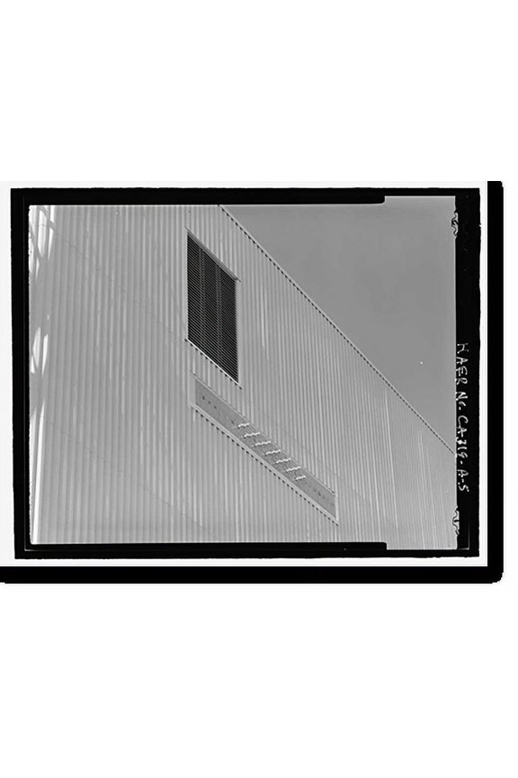 Historic Print, Beale Air Force Base, Perimeter Acquisition Vehicle Entry Phased-Array Warning System, Techinical Equipment Building, End of Spencer Paul Road, north of Warren Shingle, …16" x 20"