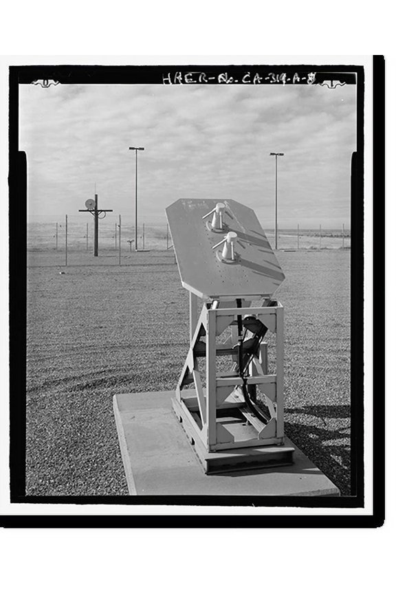 Historic Print, Beale Air Force Base, Perimeter Acquisition Vehicle Entry Phased-Array Warning System, Techinical Equipment Building, End of Spencer Paul Road, north of Warren Shingle, …16" x 20"