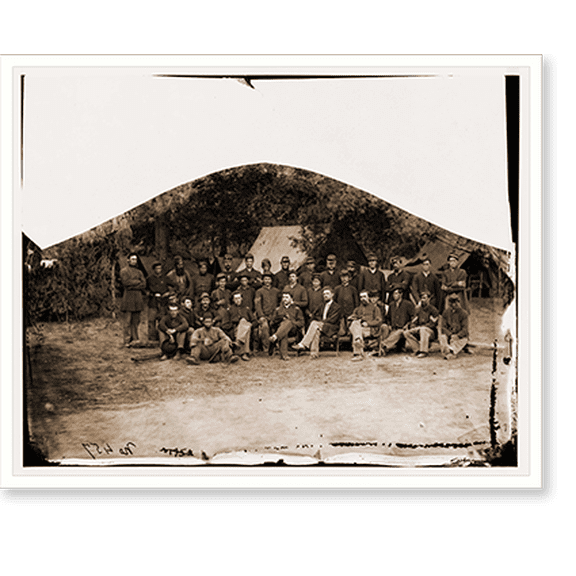 Historic Print, Bealton Virginia. Company I 93d New York Infantry, 16" x 20"