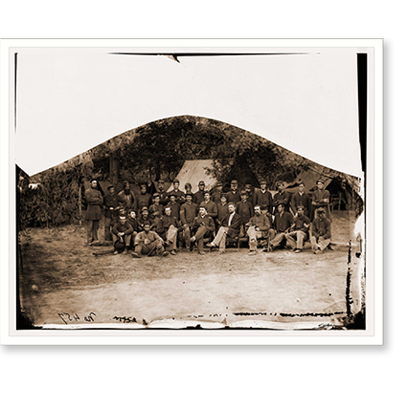 Historic Print, Bealton Virginia. Company I 93d New York Infantry, 18" x 24"