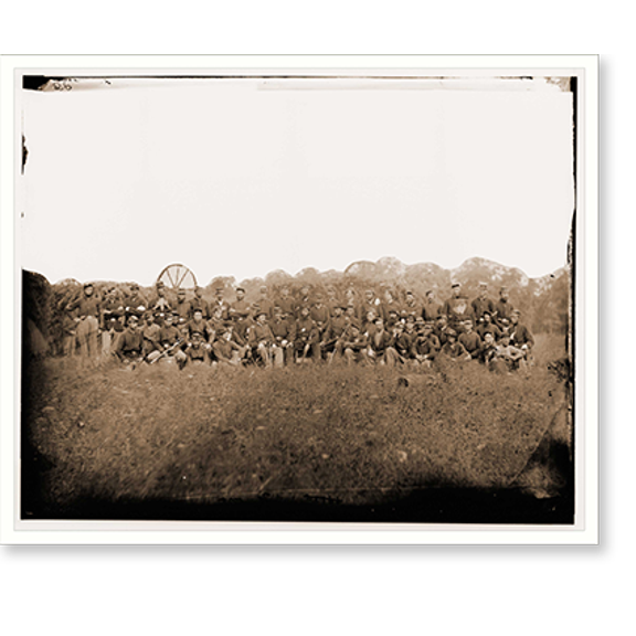 Historic Print, Bealton Virginia. Company K 93rd New York Infantry, 18" x 24"