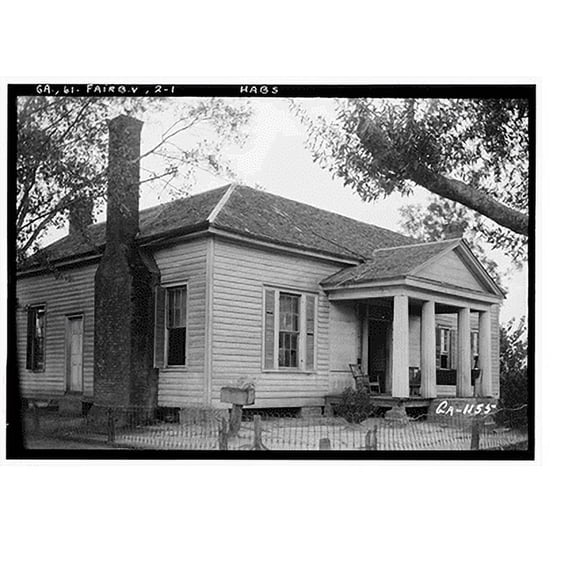 Historic Print, Beaver House at Campbellton, Fairburn vicinity, Fulton County, GA, 18" x 24"