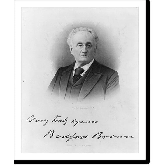 Historic Print, Bedford Brown, 1795-1870, 16" x 20"