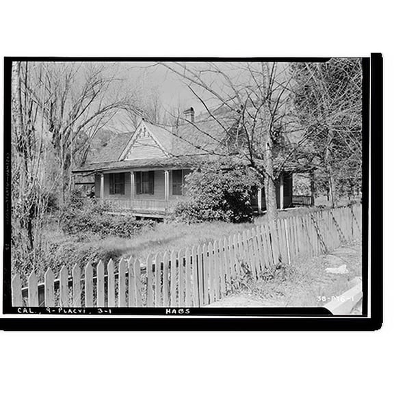 Historic Print, Bedford Street (House), Placerville, El Dorado County, CA, 18" x 24"