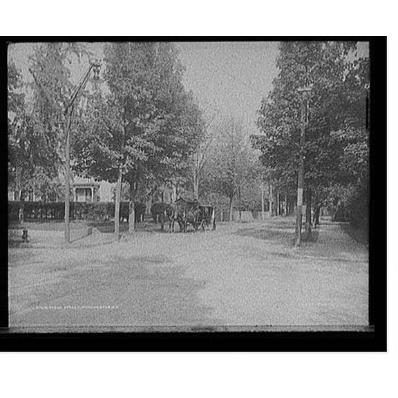 Historic Print, Beech Street, Manchester, N.H., 16" x 20"