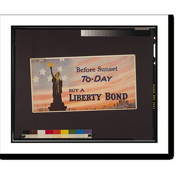 Historic Print, Before sunset to-day buy a Liberty Bond, 18" x 24"