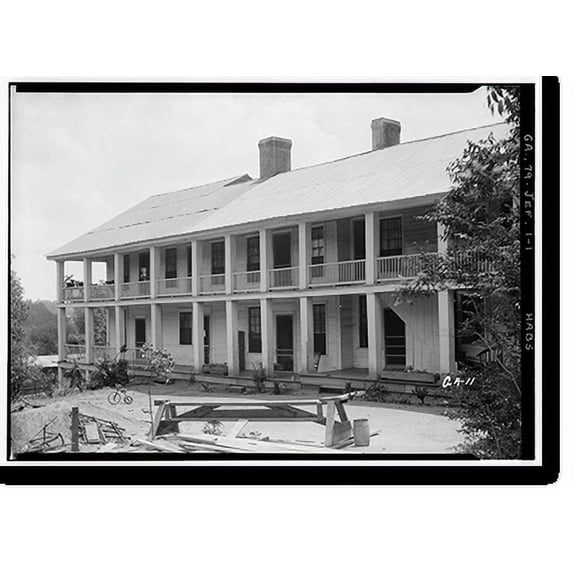 Historic Print, Bell-Maddox House, Jefferson, Jackson County, GA, 18" x 24"