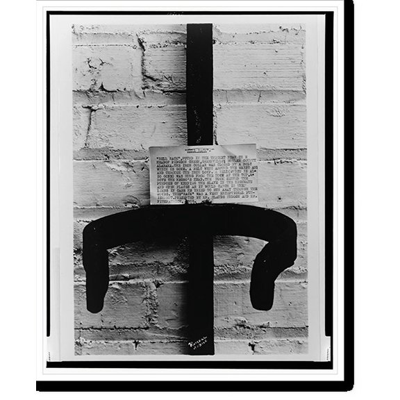Historic Print, [Bell rack as displayed in museum - Mobile, Alabama], 18" x 24"