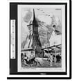 Historic Print, Bell tower Honfleur (Clocher Eglise St. Catherine).Albert Smith., 16" x 20