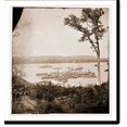 Historic Print, Belle Plain Landing Virginia. View of camp and transports. (Lower landing