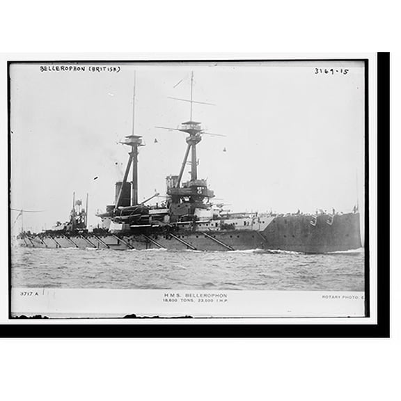 Historic Print, Bellerophon (Brit.), 16" x 20"