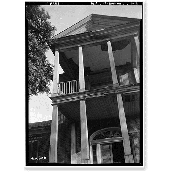 Historic Print, Belmont, U.S. Highway 43, Spring Valley vicinity, Colbert County, AL - 16, 18" x 24"