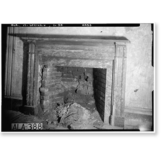 Historic Print, Belmont, U.S. Highway 43, Spring Valley vicinity, Colbert County, AL - 35, 18" x 24"