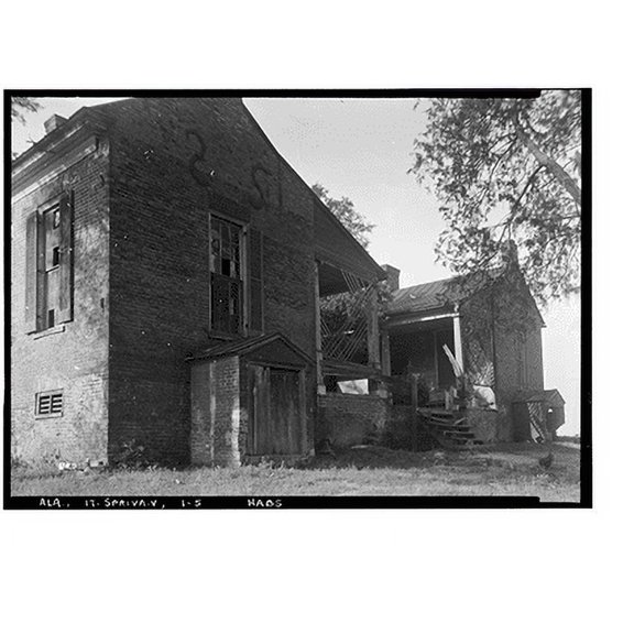 Historic Print, Belmont, U.S. Highway 43, Spring Valley vicinity, Colbert County, AL - 5, 18" x 24"