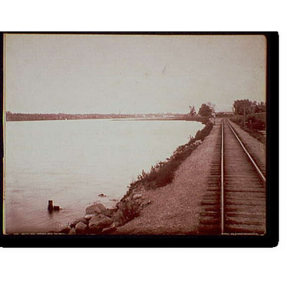 Historic Print, Beloit, Wis. approach from the north, 16" x 20"
