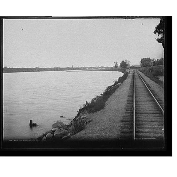 Historic Print, Beloit, Wis., approach from the north, 16" x 20"