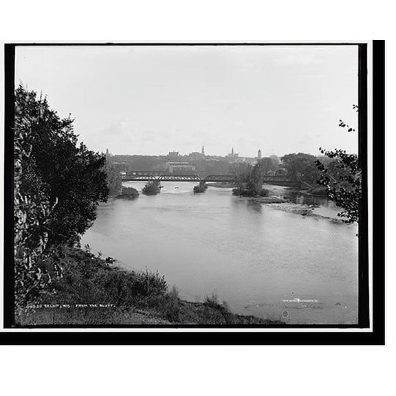 Historic Print, Beloit, Wis. from the bluff, 18" x 24"