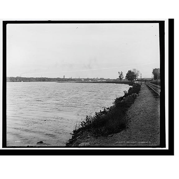 Historic Print, [Beloit, Wisconsin, approach from the north], 16" x 20"