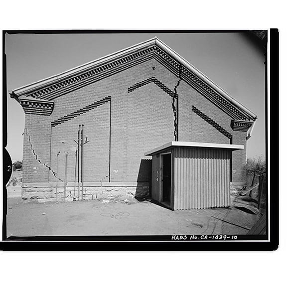 Historic Print, Benicia Arsenal, Powder Magazine No. 5, Junction of Interstate Highways 680 & 780, Benicia, Solano County, CA - 10, 16" x 20"
