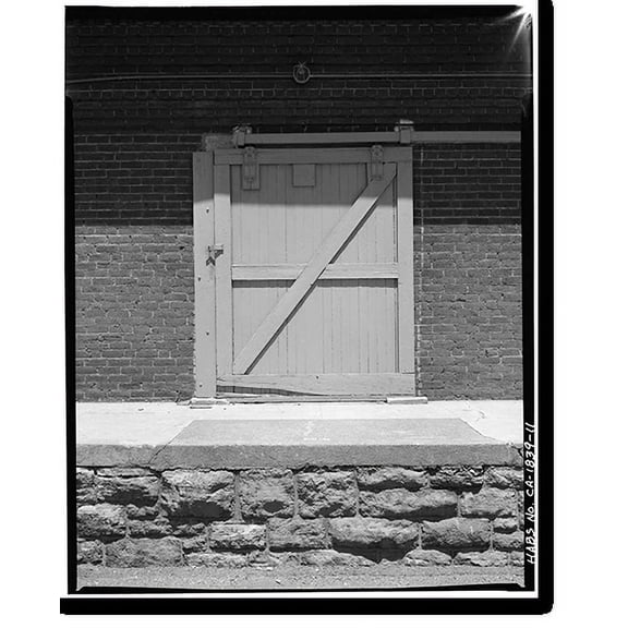 Historic Print, Benicia Arsenal, Powder Magazine No. 5, Junction of Interstate Highways 680 & 780, Benicia, Solano County, CA - 11, 16" x 20"