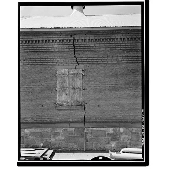 Historic Print, Benicia Arsenal, Powder Magazine No. 5, Junction of Interstate Highways 680 & 780, Benicia, Solano County, CA - 14, 18" x 24"