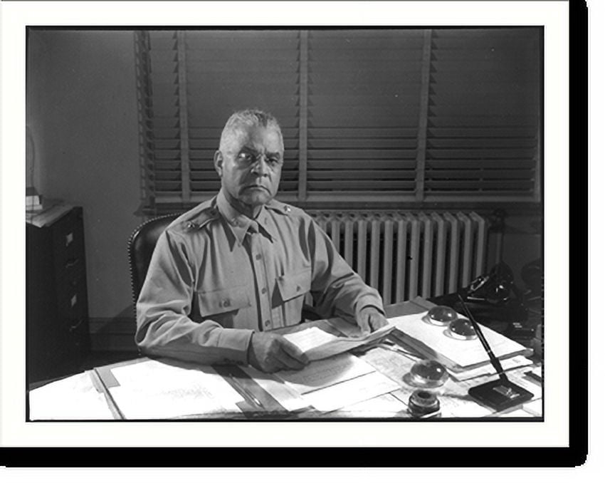 Print Benjamin Historic Print, [Benjamin Davis, half-length portrait, seated at desk ...
