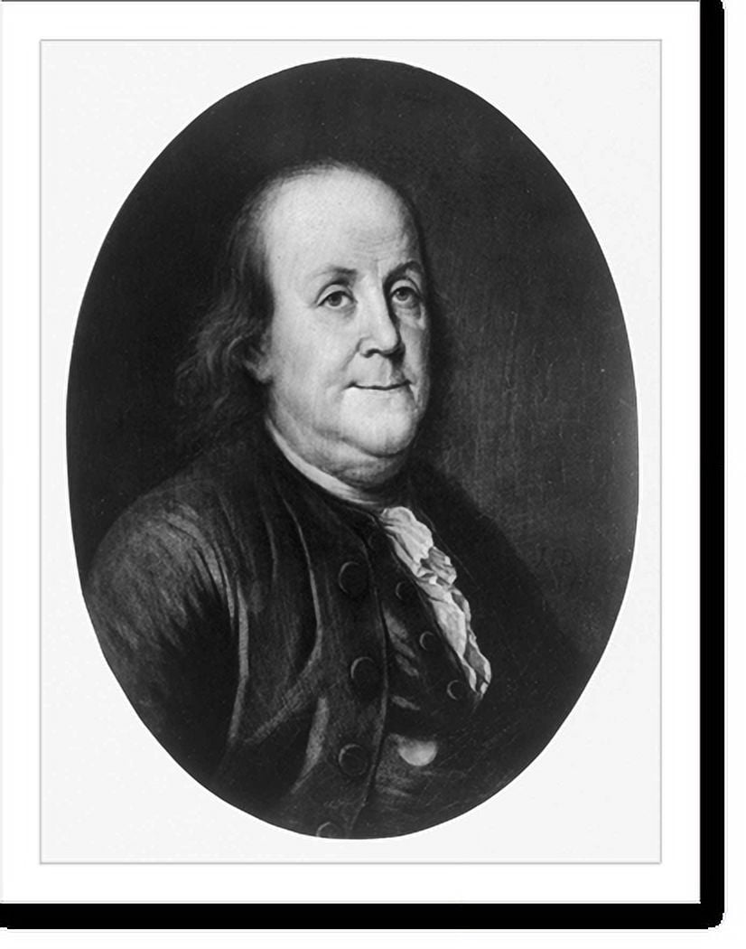 Print Benjamin Historic Print, [Benjamin Franklin, 1706-1790, head and shoulders ...
