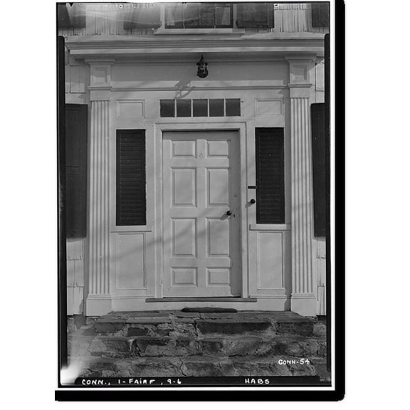 Historic Print, Benjamin Sturges House, 13 Rowland Road, Fairfield, Fairfield County, CT - 3, 18" x 24"