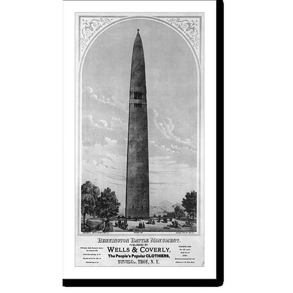 Historic Print, Bennington battle monument, 18" x 24"