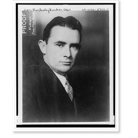 Historic Print, [Berkeley Lloyd Bunker, head-and-shoulders portrait, facing front], 18" x 24"