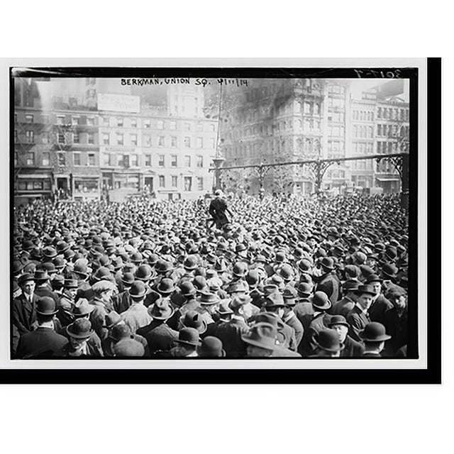 Historic Print, Berkman, Union Sq., 4/11/14 . I.W.W., 16" x 20