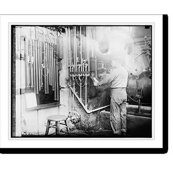 Historic Print, Berlin Bender in test room for airplane engines, Bu. of Stds., 2/3/26, 16" x 20"