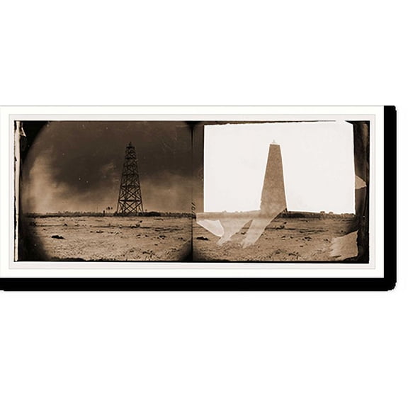 Historic Print, Bermuda Hundred Virginia. Lookout tower on left of Bermuda Hundred line, 18" x 24"