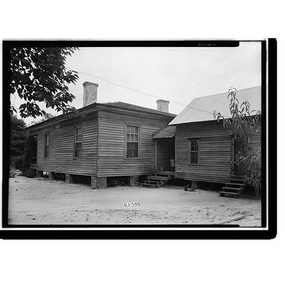 Historic Print, Berry House, County Road 14, High Ridge vicinity, Bullock County, AL - 2, 18" x 24"