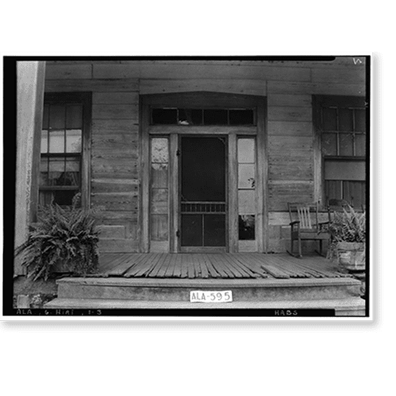 Historic Print, Berry House, County Road 14, High Ridge vicinity, Bullock County, AL - 3, 18" x 24"