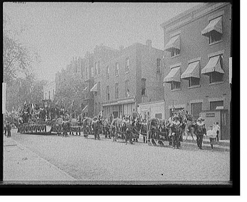 Historic Print, [Bicentenary celebration, floral clock, Hiram Walker