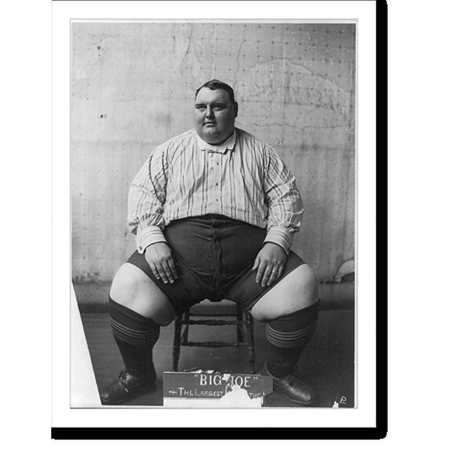 Historic Print, Big Joe the largest man in the world, 16" x 20
