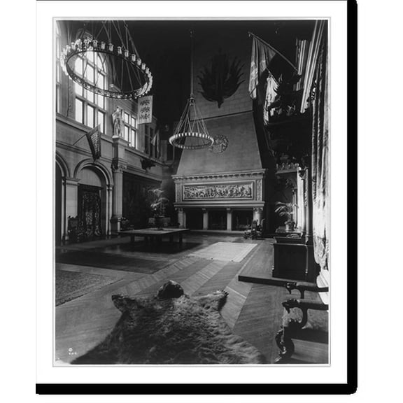 Historic Print, [Biltmore House: Vanderbilt estate, Asheville, N.C.: Banquet Hall], 18" x 24"