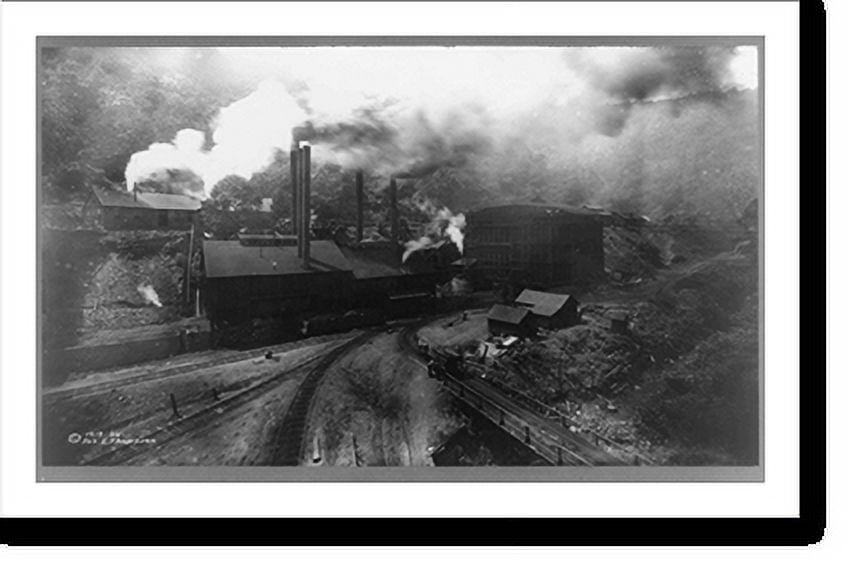 Historic Print, [Bird'seye view of Roane Iron Co., Roane, Tenn.(?)], 16" x 20"
