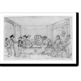 thumbnail image 1 of Historic Print, [Birthday party in interior with women preparing tea at left and children under character representing longevity, probably China], 16" x 20", 1 of 3