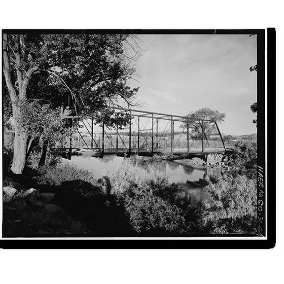 Historic Print, Black Bridge, Spanning Gunnison River, Grand Junction, Mesa County, CO - 4, 18" x 24"