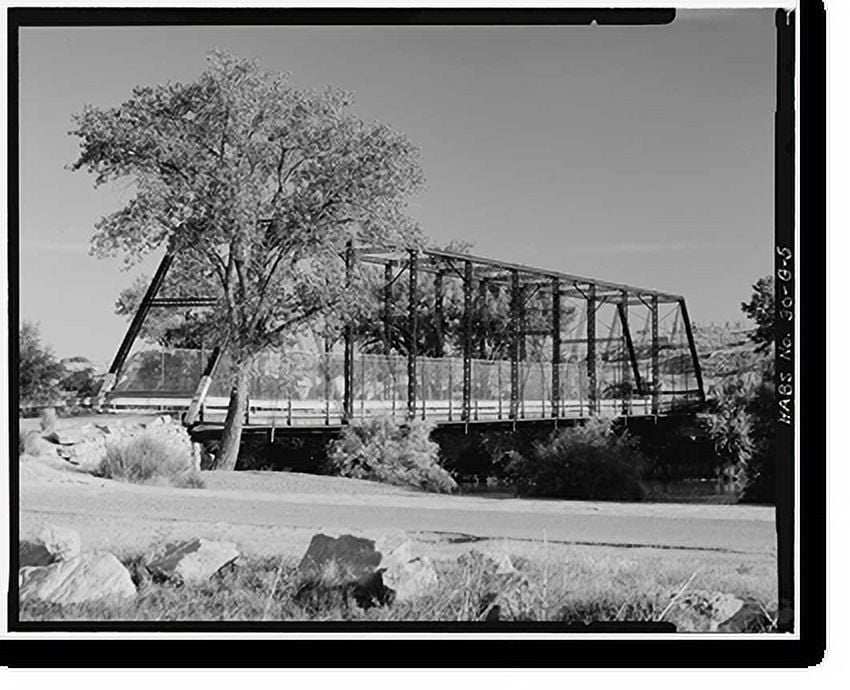 Historic Print, Black Bridge, Spanning Gunnison River, Grand Junction