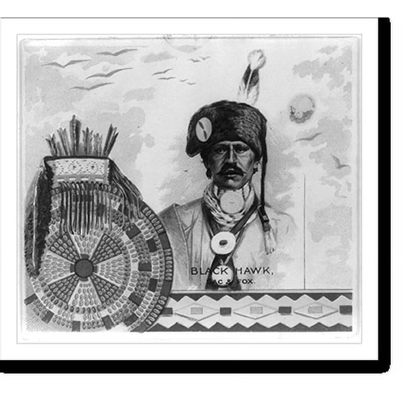Historic Print, Black Hawk, Sac & Fox, 18" x 24"
