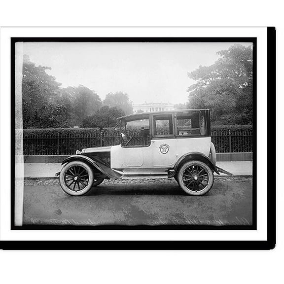 Historic Print, Black & White Taxi, 18" x 24"