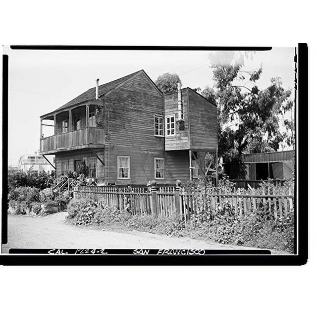 Historic Print, Blackstone House, Blackstone Court, San Francisco, San