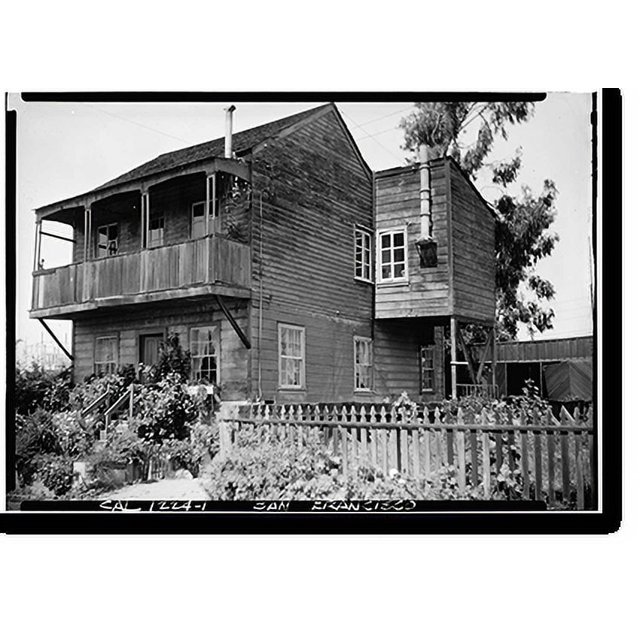 Historic Print, Blackstone House, Blackstone Court, San Francisco, San